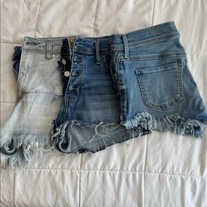 Hollister Blue Denim Shorts Lot